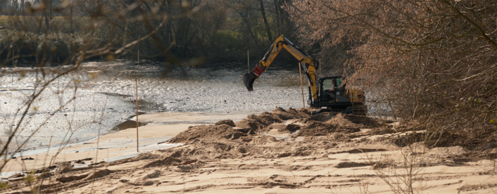 Ufermodellierung im Finkenwerder Vorhafen. Foto fabelzucker