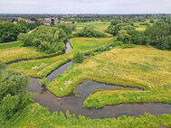Newly created meander in the Luhe near Winsen (copyright LK Harburg)